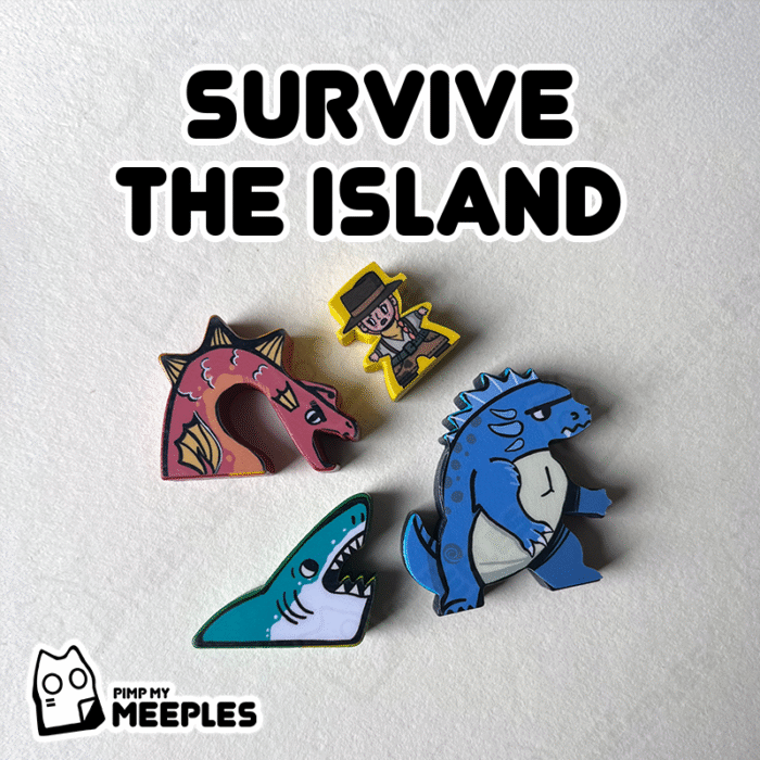 BanersSurvive - Squere Survive the Island Stickers (Unofficial)